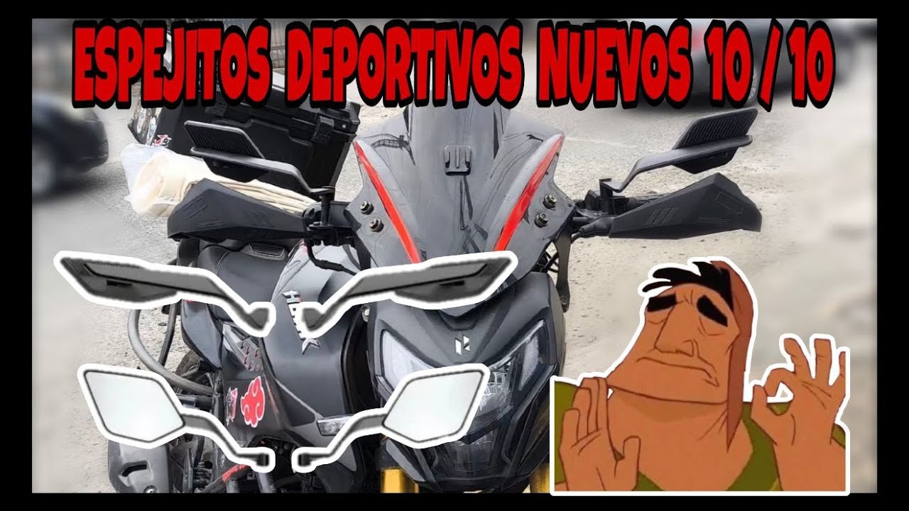 🔴 ESPEJOS DEPORTIVOS PARA MOTOS NAKED, ADVENTUR Y RACING