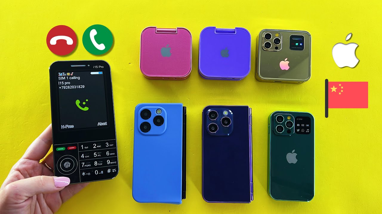 My Collection iPhone From China 🇨🇳/ iFold V-899 + i15 Pro + i16 Pro + i17 Pro + i18 Pro + i19 Pro