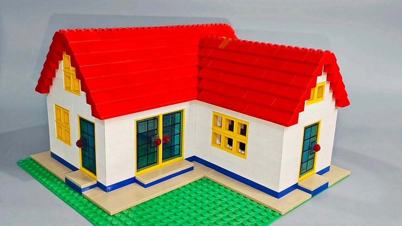 Как построить дом из Lego MOC🏠 | Инструкции по сборке строительных блоков | Satisfying Diy #lego ...