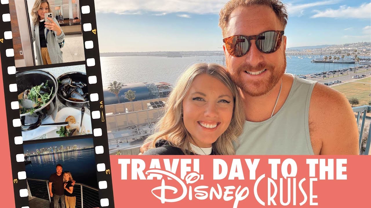 Disney Cruise Travel Day 🚢 | San Diego Port, Wyndham Bayside 🏨 & C Level Dinner 🍽️