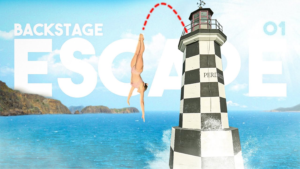 Je SAUTE d’un PHARE - Escape backstage 1/4