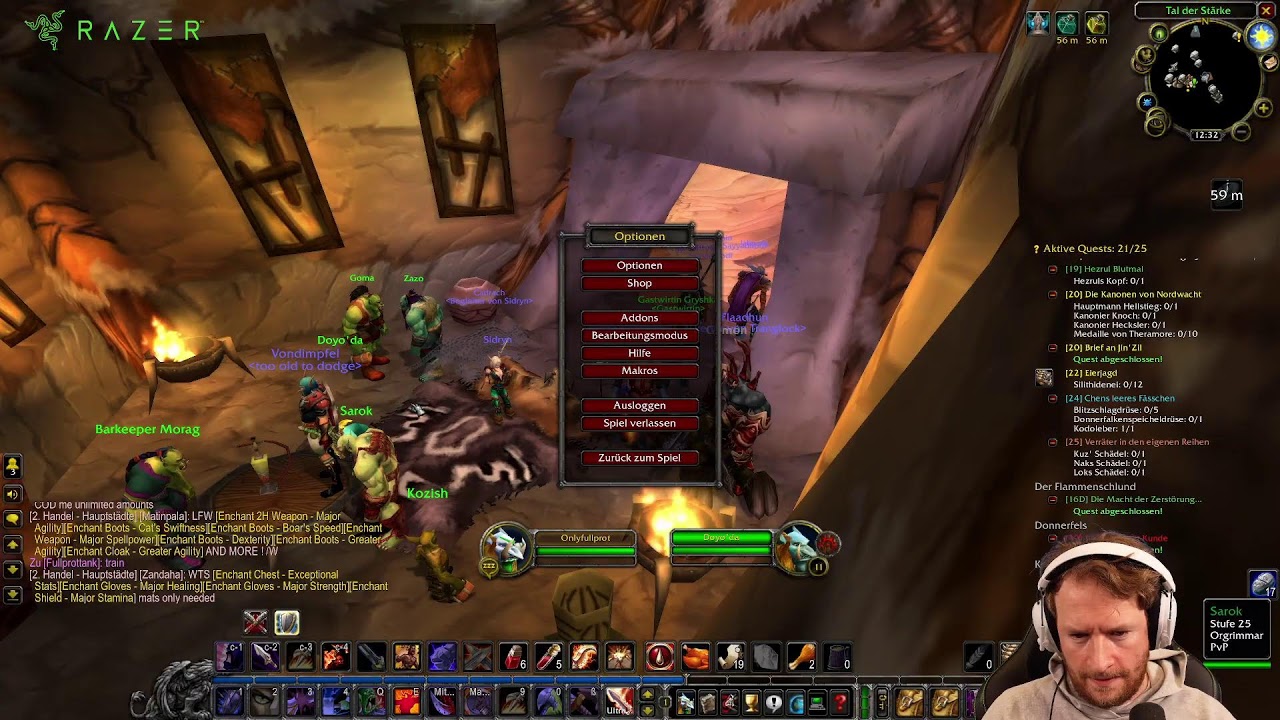 Eine kleine Runde WoW | !razer !holzkern #Werbung