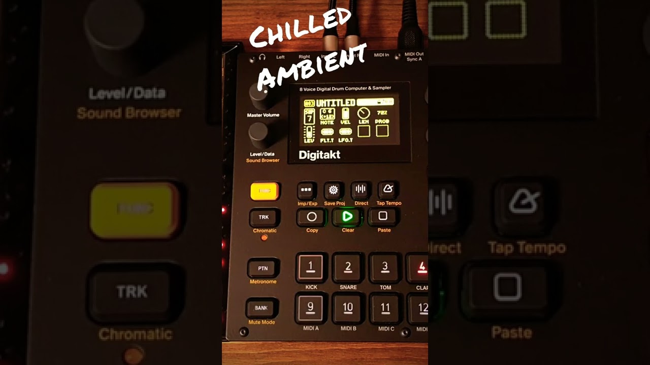Chilled Ambient Elektron Digitakt and Korg Volca FM