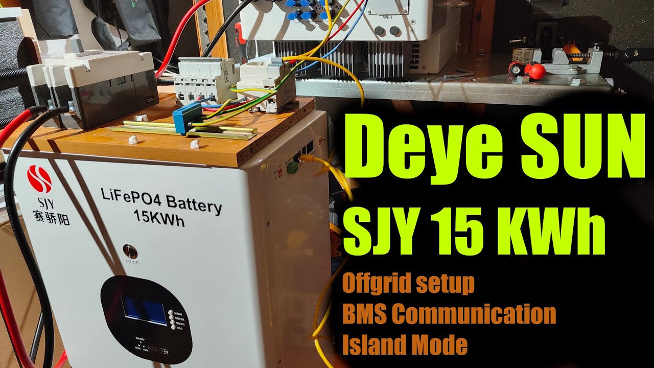 Аккумулятор SJY с инвертором Deye — руководство по настройке