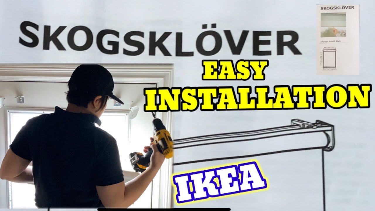 HOW TO INSTALL IKEA SKOGSKLOVER BLIND|ADAEAGLE
