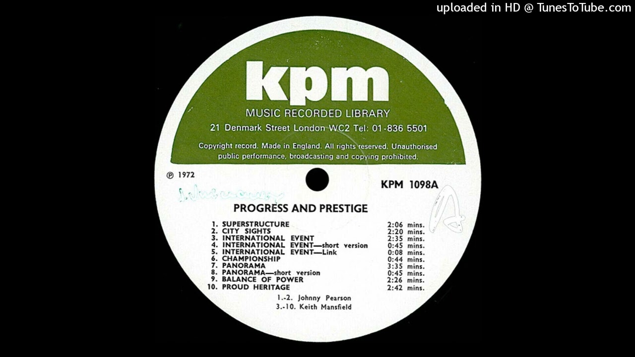 International Event - Keith Mansfield (1972) KPM - BMTF Special Edition!