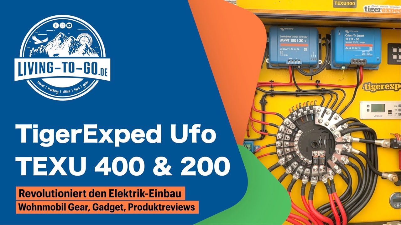 Mit dem TigerExped Ufo TEXU400 + TEXU200 wird die Elektroinstallation im Camper fast zum Kinderspiel