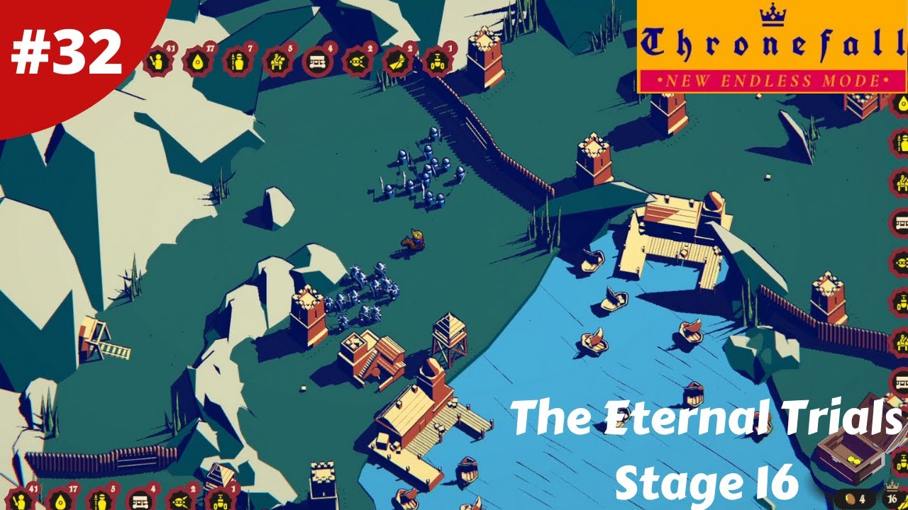 The Eternal Trials Stage 16 All Perks Collected - Thronefall - #32 - Gameplay