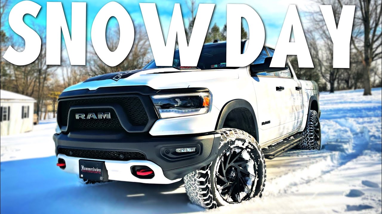 2019 RAM REBEL OFF-ROAD IN THE SNOW