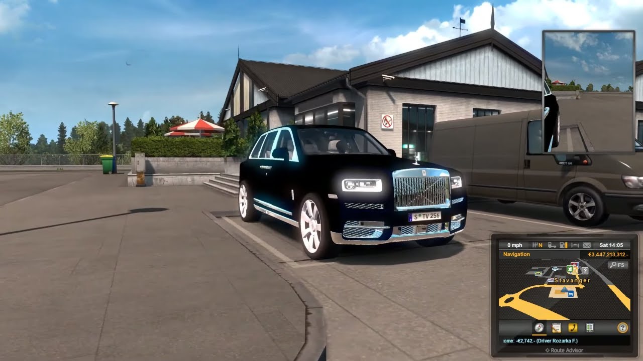 ETS2 1.34 Mods |Car Mod| - Testing on The New Rolls Royce Cullinan 2019 Mod