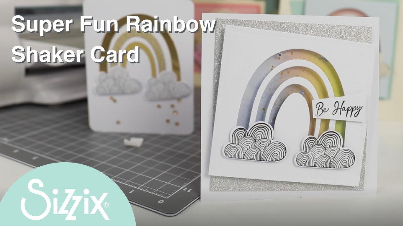 Sizzix: Super fun Shaker Panes Circles card using Rainbow Joy Framelits, with designer Josh