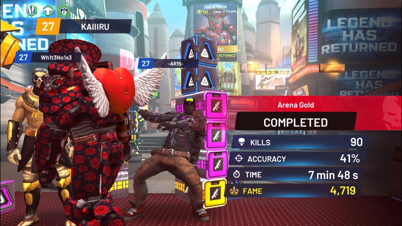 Arena Gold speed-run record 7:48 #shadowgunlegends #speedrun #new 