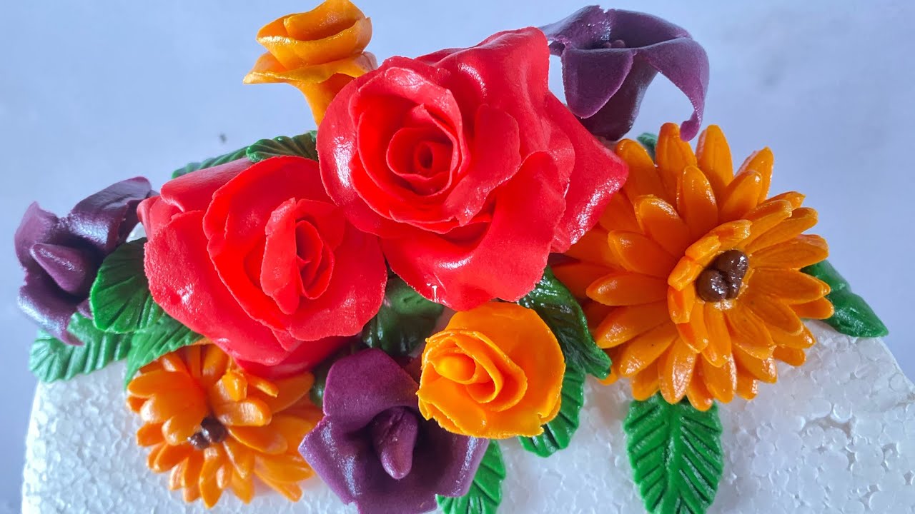 Easy Edible Flowers For Wedding / How to make edible flowers / Gum paste flowers