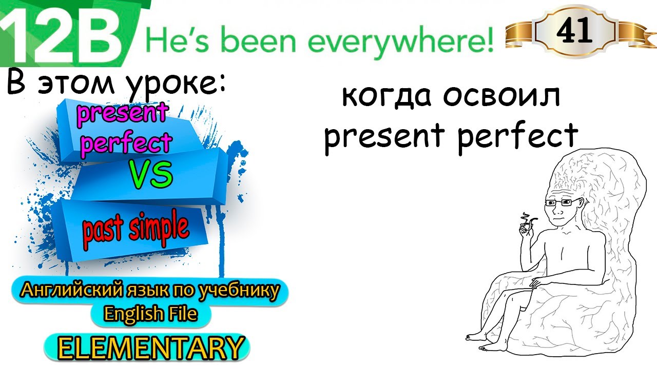 Урок 41. English File Elementary. Present perfect vs Past simple. Сравнение времен. Говорение.