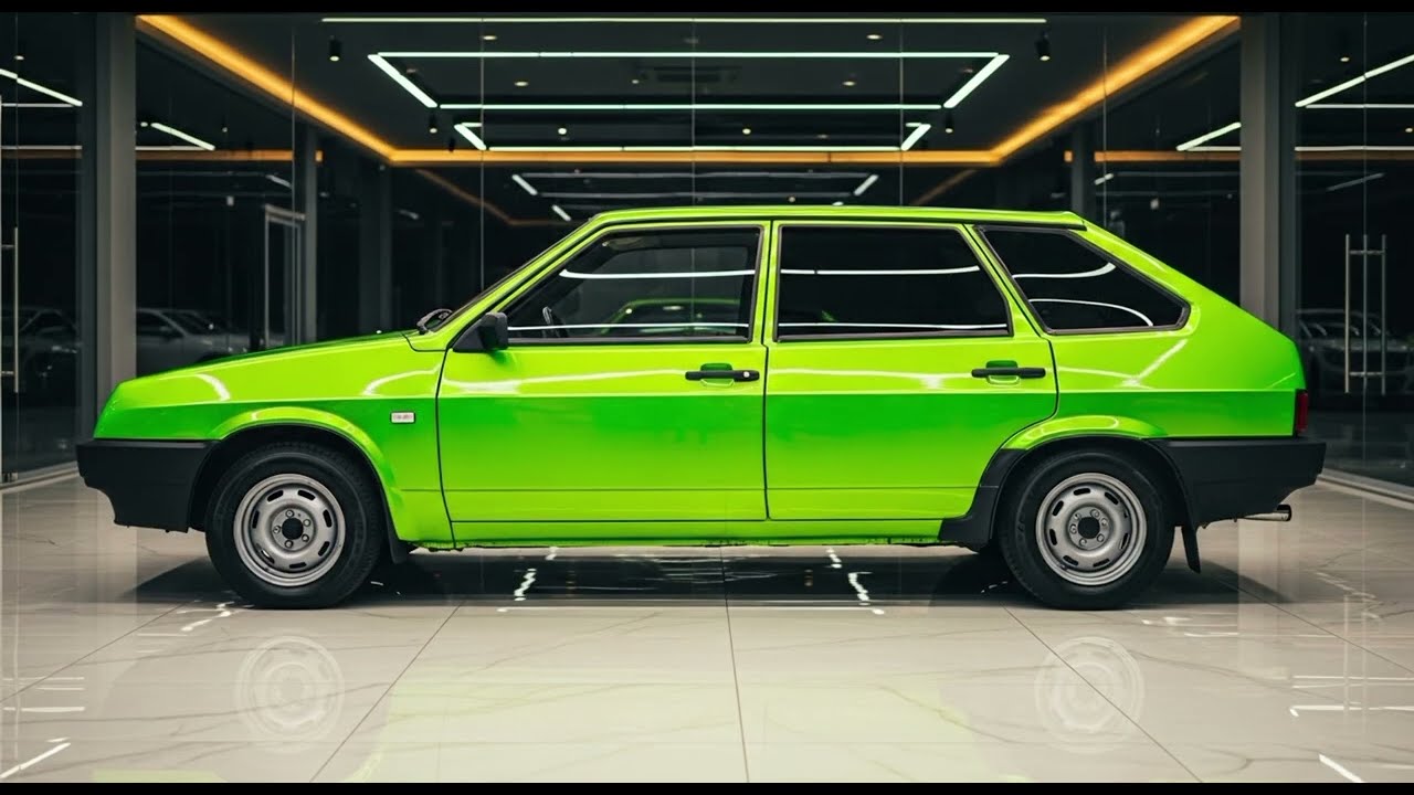  ВАЗ-2108 Спутник — легенда 80-х в ярком неоновом стиле