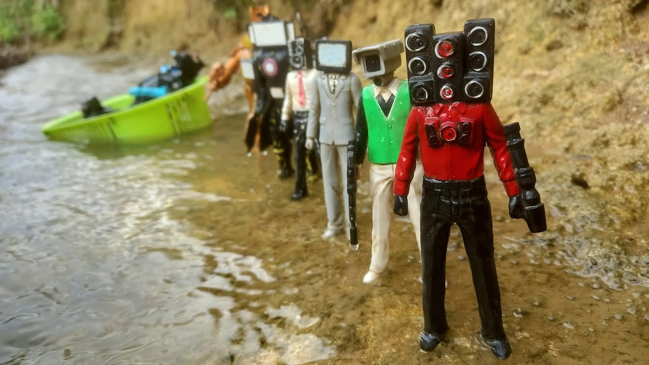 Mencari SKIBIDI TOILET di Sungai.😱😱Tv man,Tv woman,Speakerman,Cameraman,Clockman,Gman,all characters