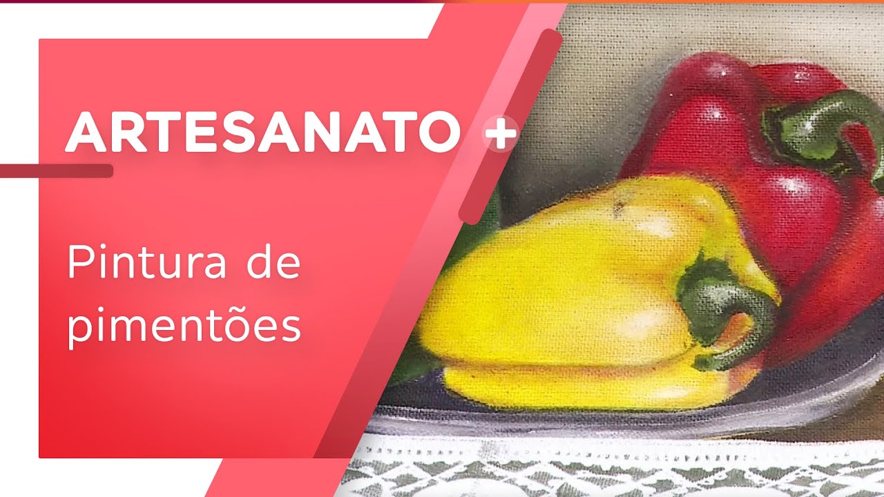 Pintura de pimentões por Juari Souza