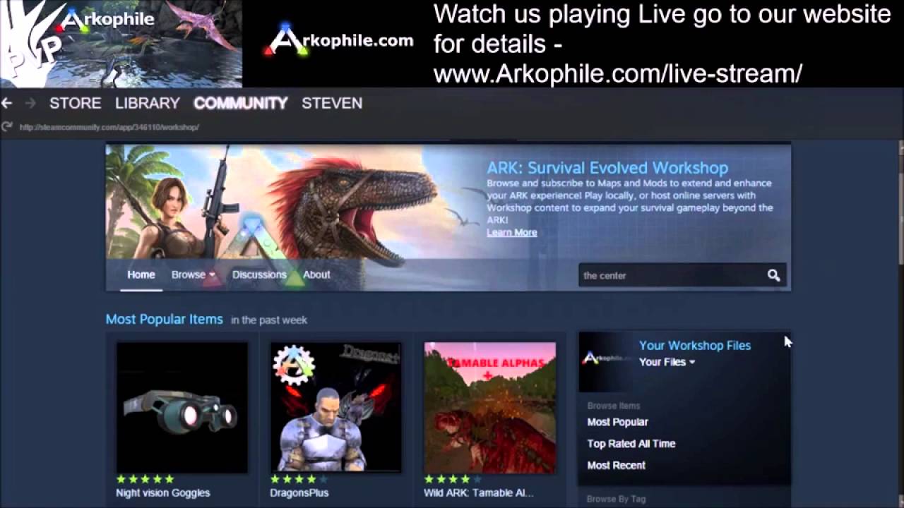 How to install The Center Map in Ark Survival Evolved Arkophile