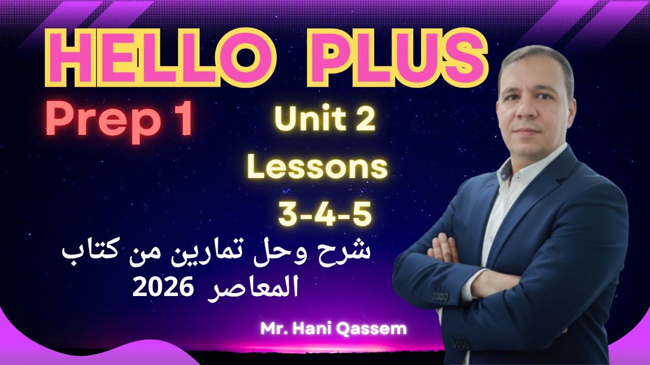 Hello Plus Prep 1 Unit 2 Lessons 3 & 4 & 5