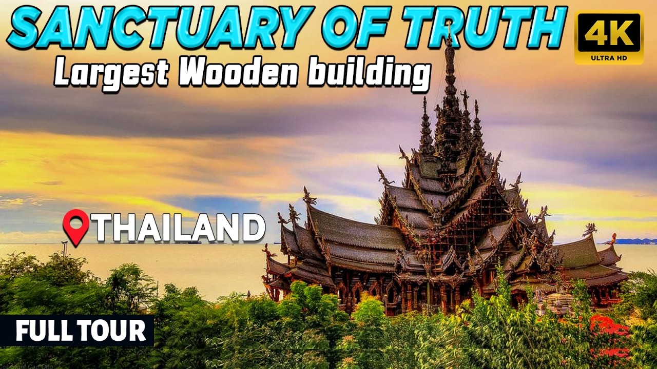 Exploring The Sanctuary of Truth Pattaya - Ultimate 4K Walking Tour - Thailand🇹🇭- Nomadic Walk Tours