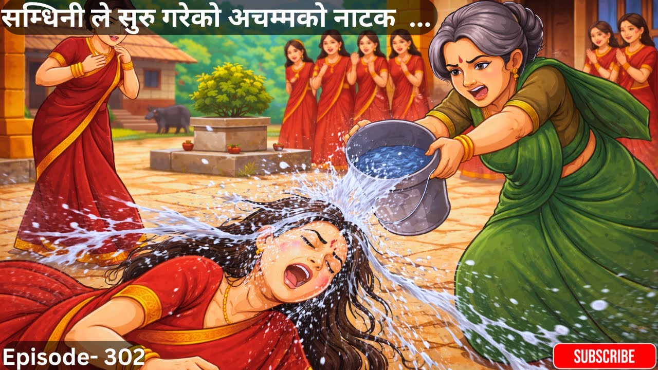 सम्धिनीले सुरु गरेको अचम्मको नाटक... - Episode- 302 #samdhini #sasubuhari #storytime  #folkstories
