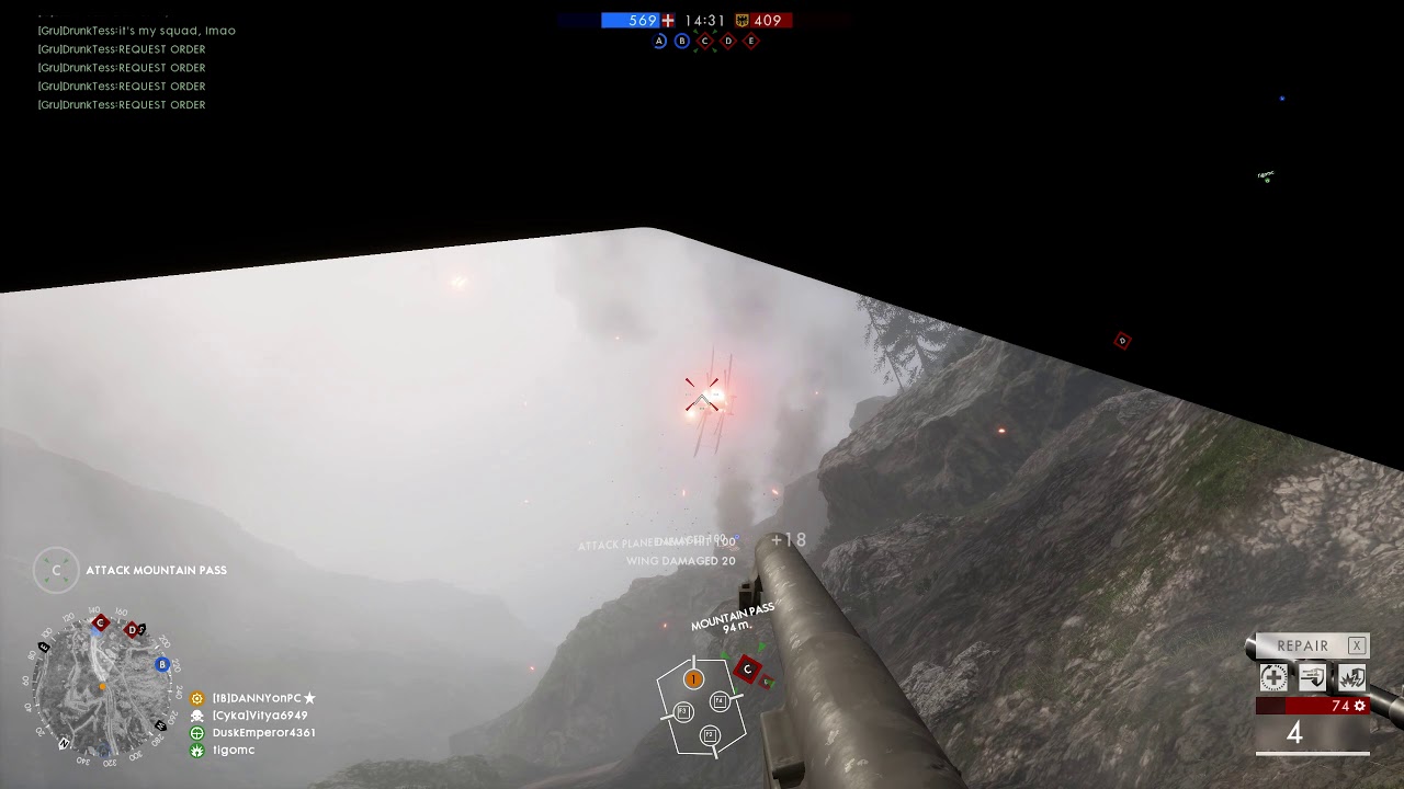 Plane goes boom - Battlefield 1  (DANNYonPC)