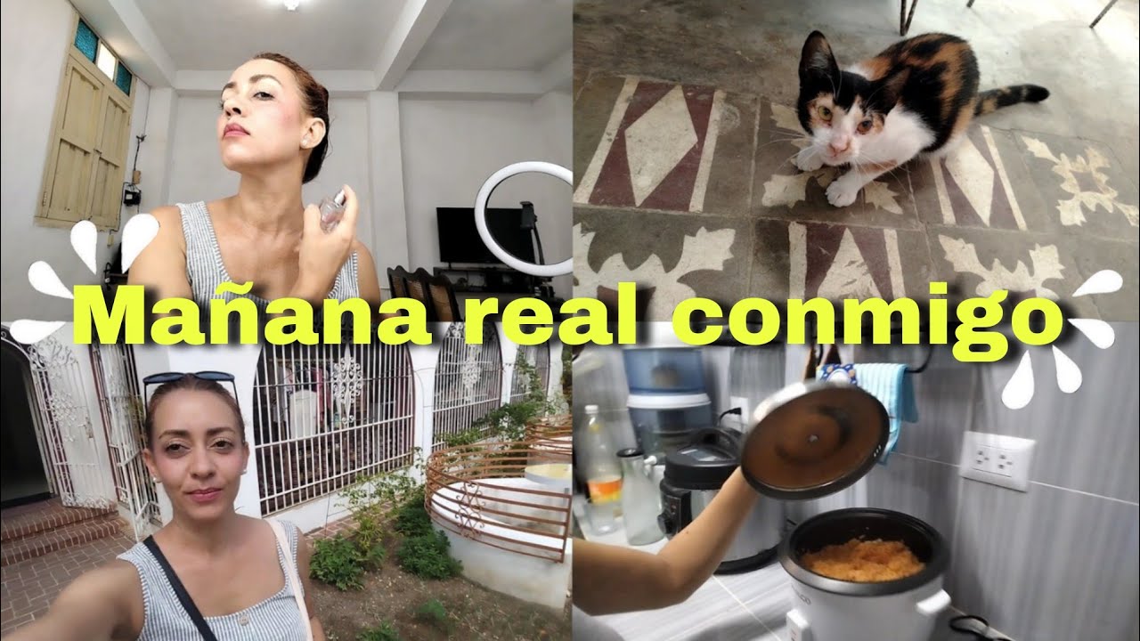Una mañana random conmigo viviendo en Cuba 🌿 | Skincare, mi gata, café y compitas. 