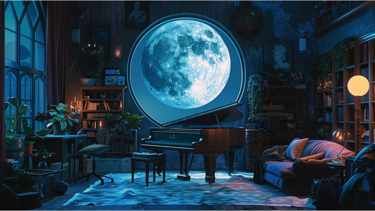 2AM – Distant Lights | 1 Hour Calm Piano for Quiet Nights