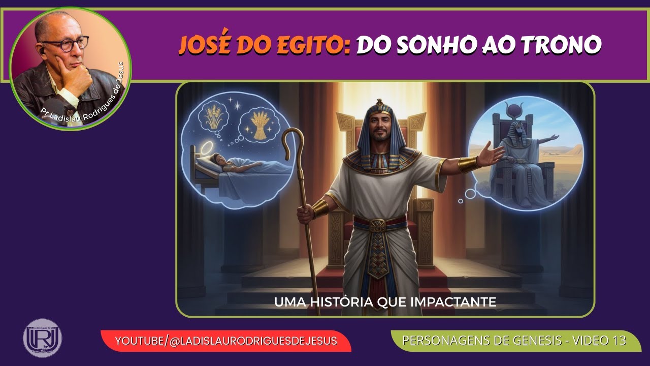 JOSÉ DO EGITO: DO SONHO AO TRONO/Pr Ladislau Rodrigues de Jesus