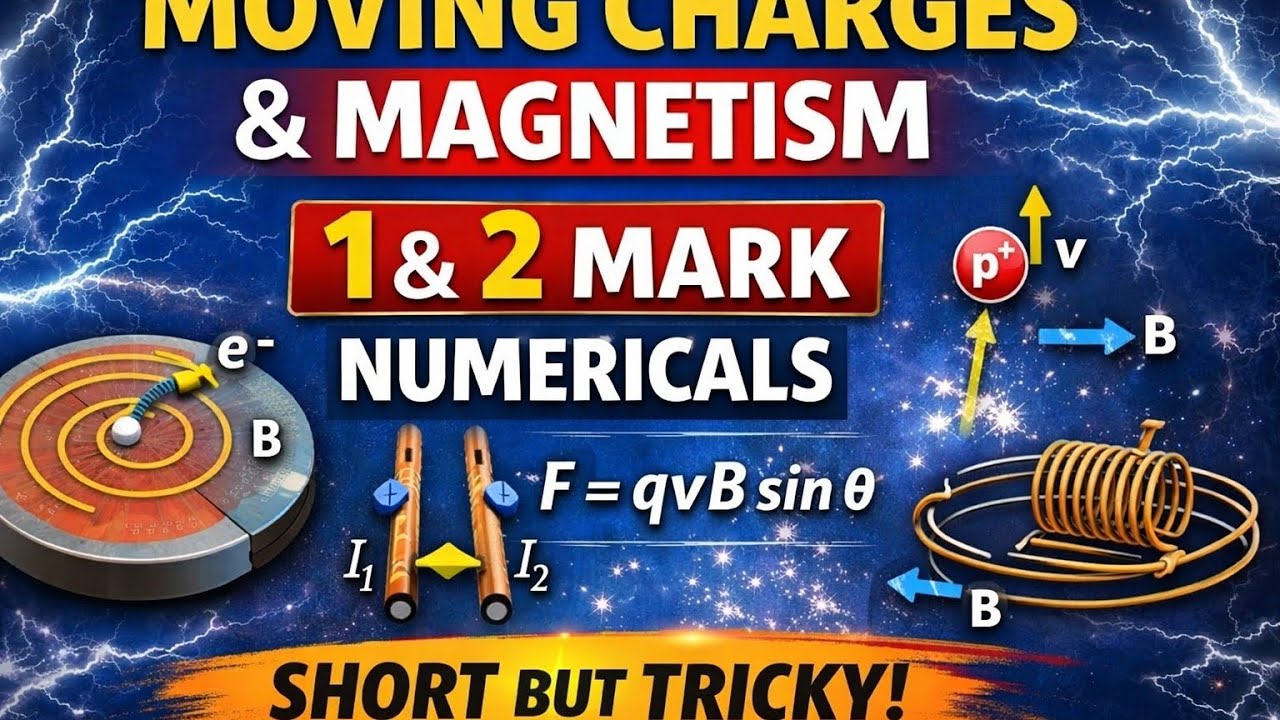 Numericals on moving charges| physics Assam board 