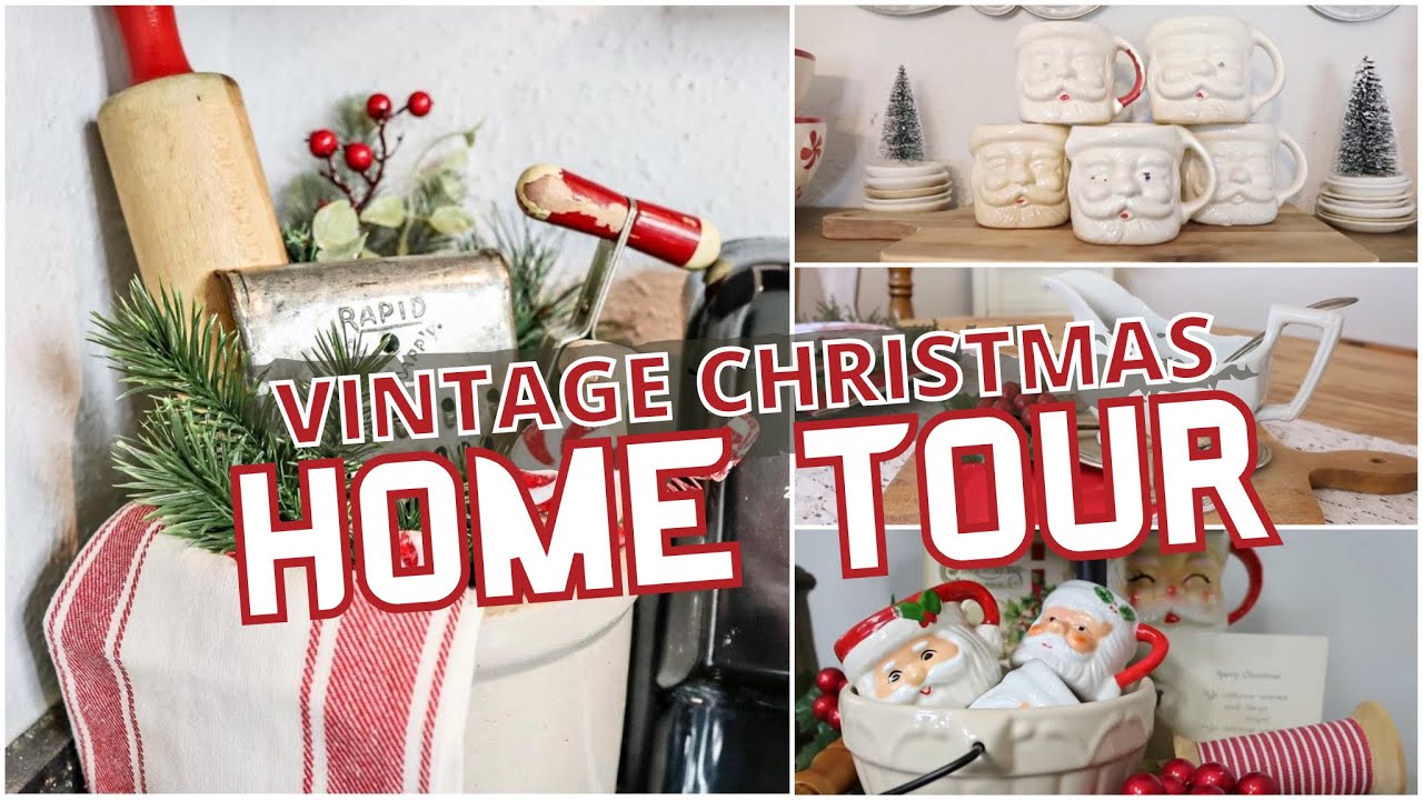 VINTAGE COTTAGE CHRISTMAS HOME TOUR 2021 // Cozy Cottage Farmhouse Home Decor