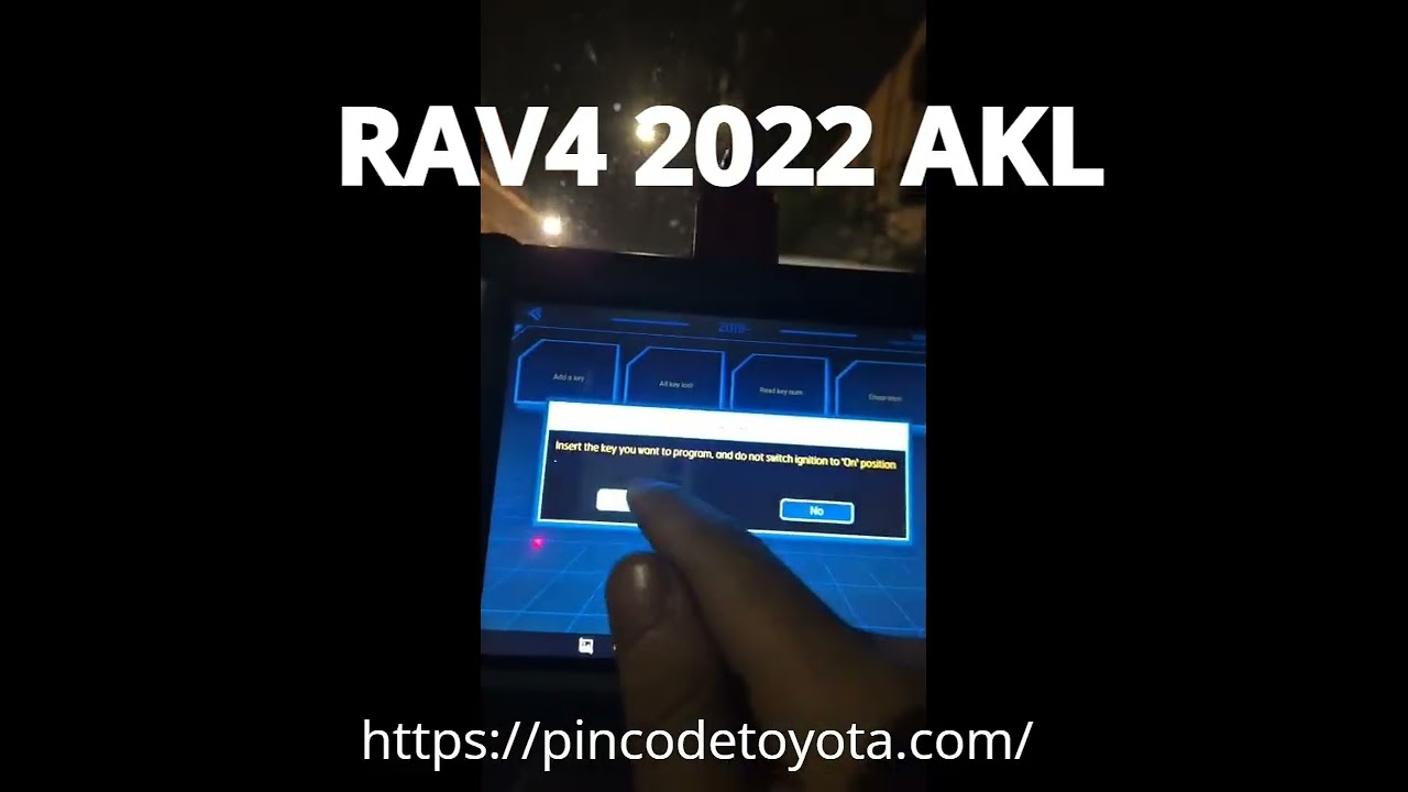 TOYOTA RAV4 2022 ALL KEYS LOST GET 12DIGIT CODE FROM  