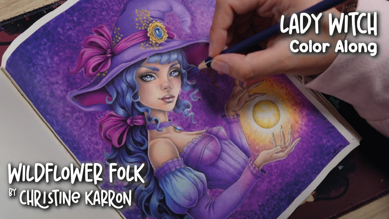 ✨LADY WITCH | COLOR ALONG | WILDFLOWER FOLK✨