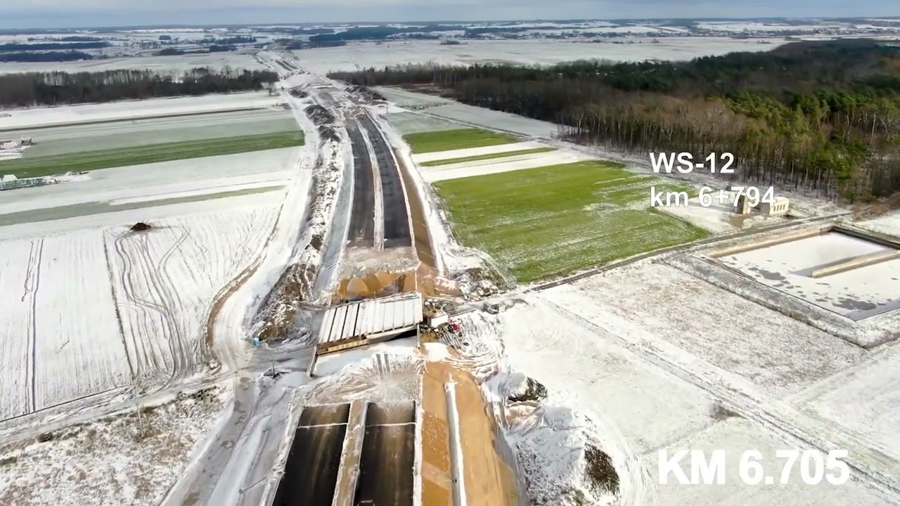 S61 Łomża – Kolno - film z powietrza - Listopad 2023