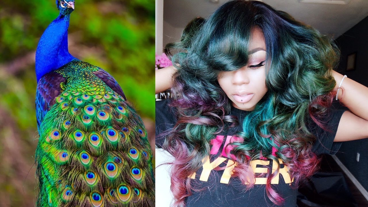Peacock Hair Color + Yiroo Hair |Color tut.