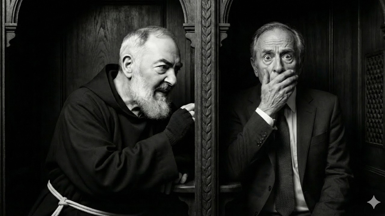 Ateo gridò a Padre Pio  'Se Dio esiste, che mi fulmini!' — 3 secondi dopo cadde a terra