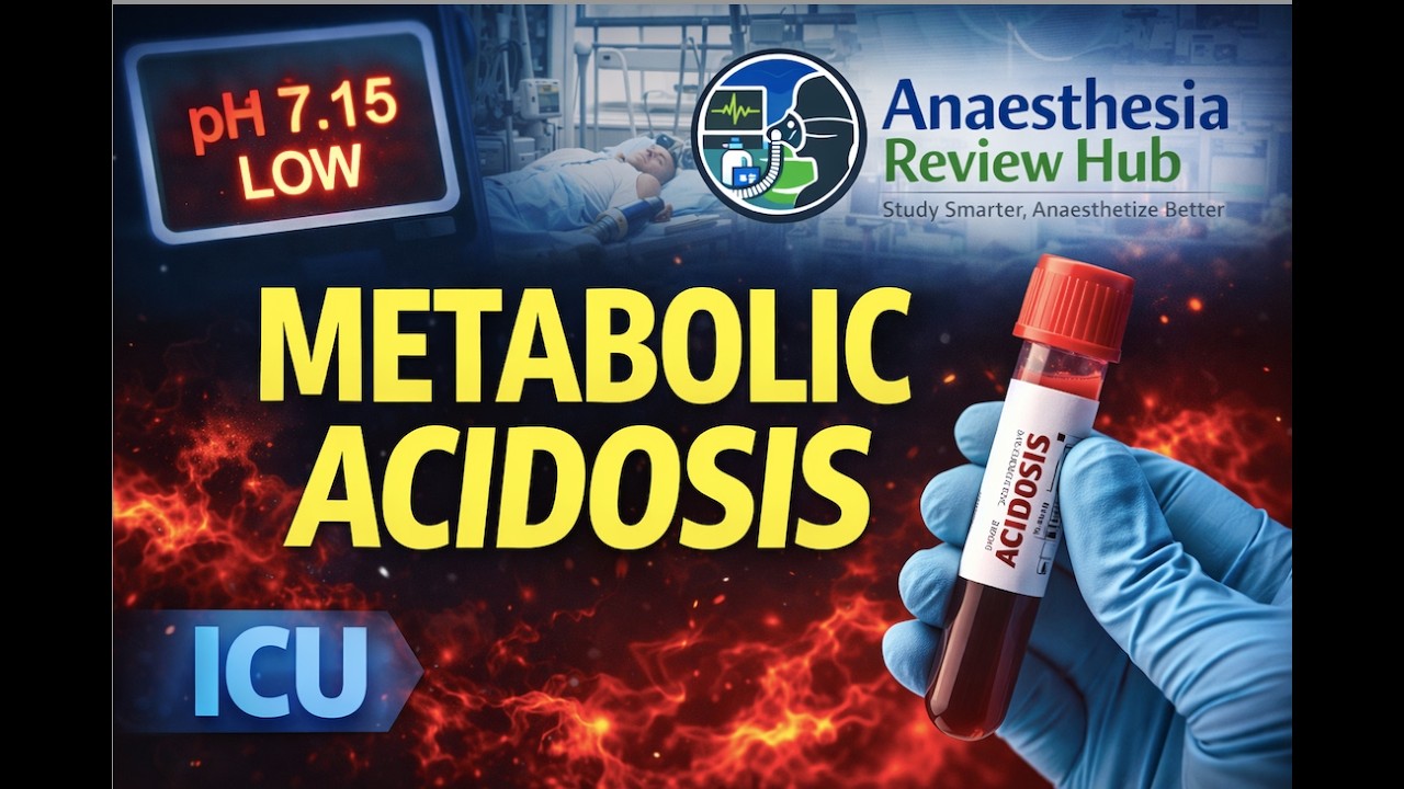 Metabolic Acidosis Explained | ICU Approach & ABG Interpretation | Anaesthesia Review Hub