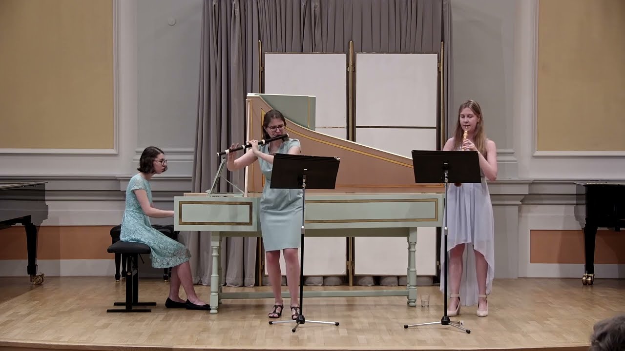 C.H.Graun. Trio-sonate D dur for two flutes and basso continuo