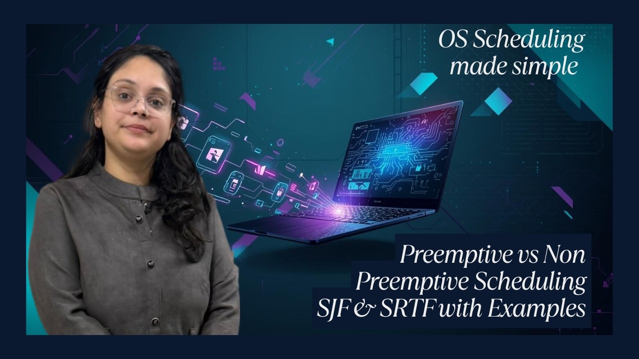 SJF vs SRTF Scheduling with numerical | Preemptive and Non-Preemptive Scheduling in Operating System