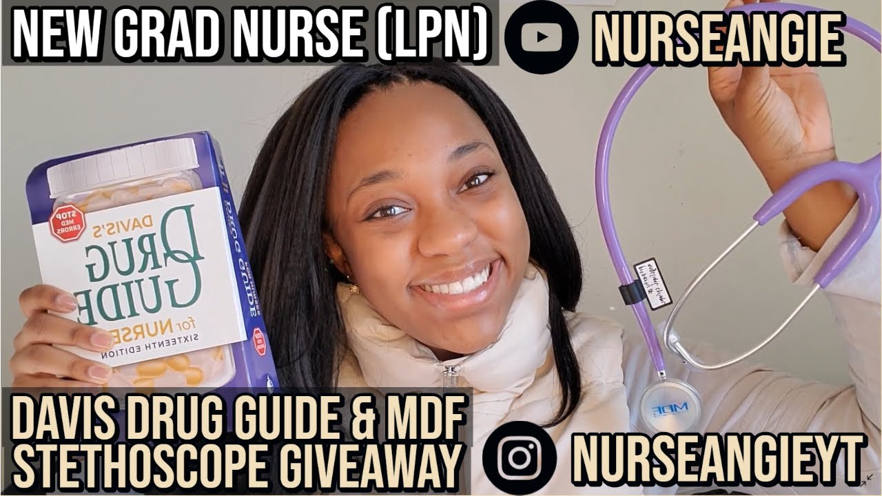 New Grad Nurse Update (LPN) + Giveaway(CLOSED)- MDF Stethoscope & Davis Drug Guide |Nurse Angie