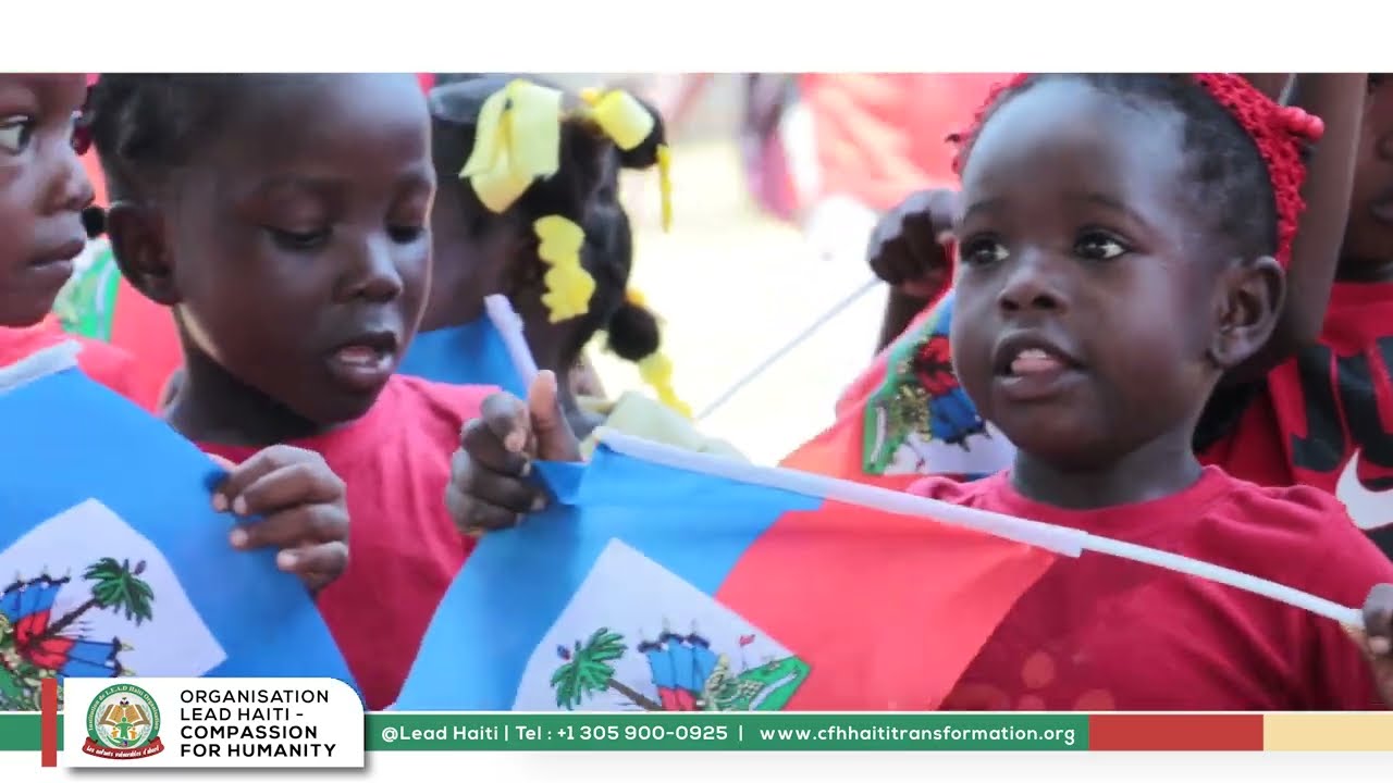 Children's Parade During The Celebration Of The Haitian Flag Day at Lead Haiti Campus