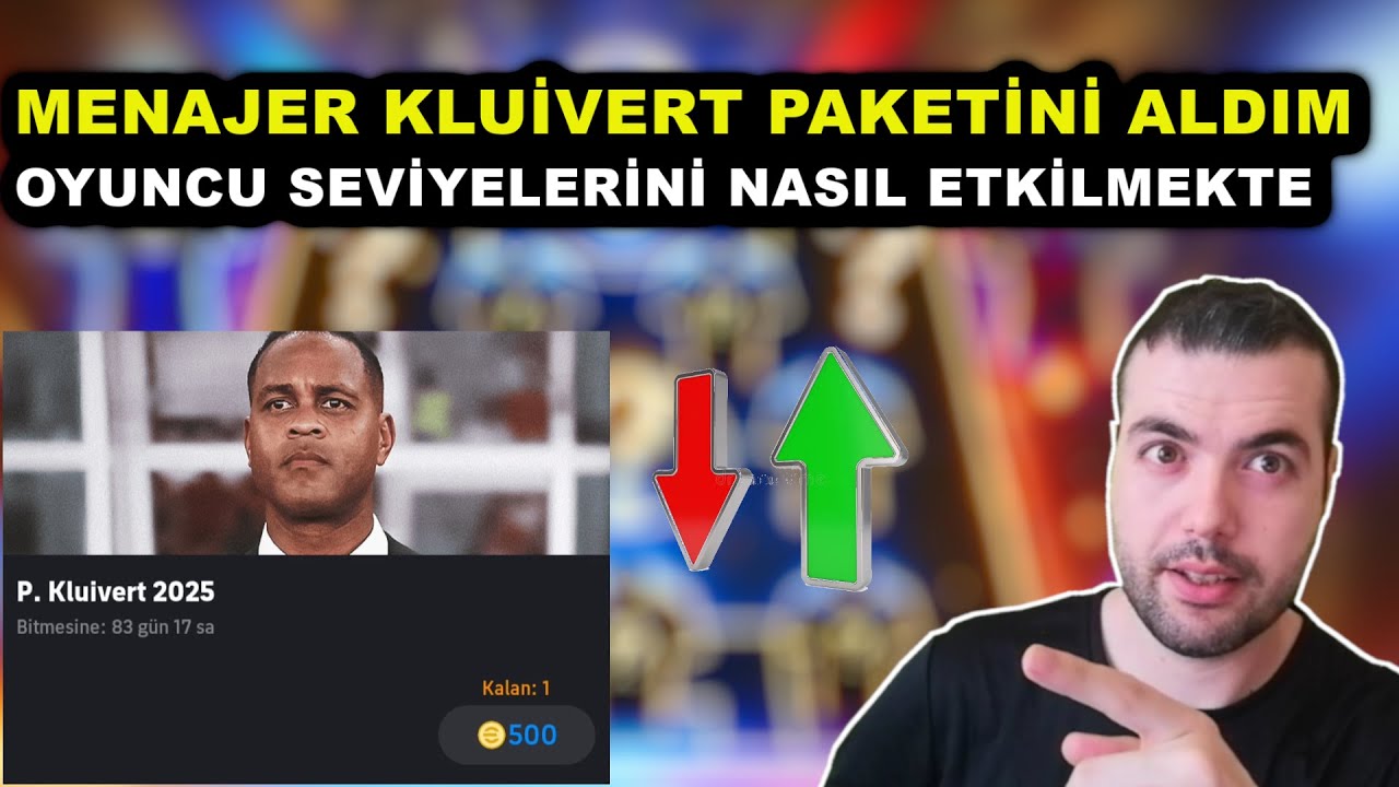 MENAJER KLUİVERT PAKETİNİ ALDIM 👀 OYUNCU SEVİYELERİNİ NASIL ETKİLEMEKTE (eFootball 2025 Mobile)