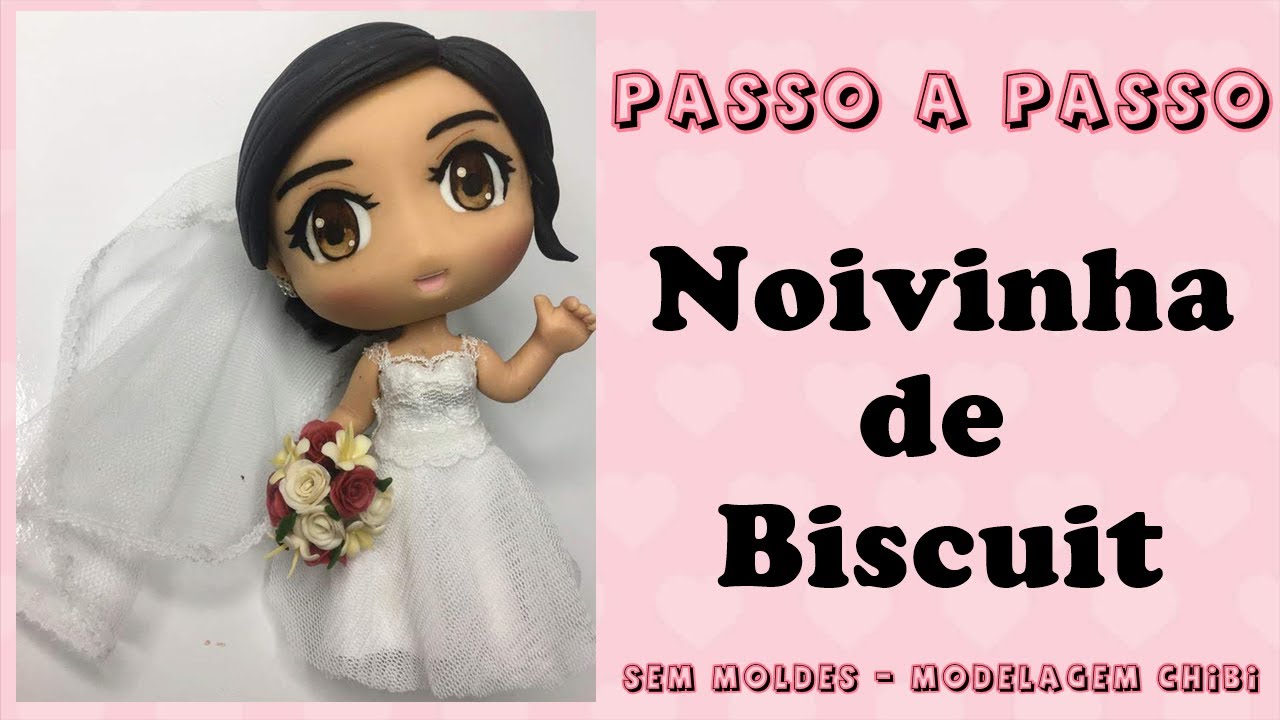 Noivinha de Biscuit passo a passo
