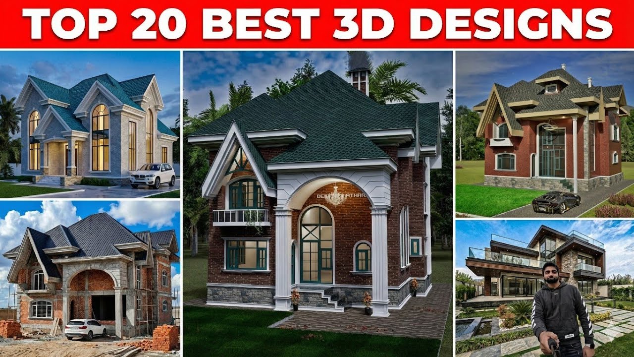 Top 20 3D Home Designs | Top 20 Home 3D Kashmiri Style