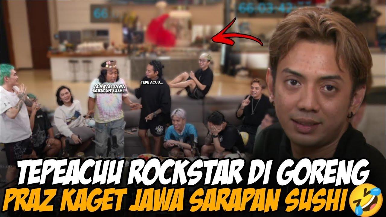 BANG PRAZ KAGET ADA ORANG SARAPAN PAKE SUSHI🤣TEPEACUU DI  GORENG GORENG🤣 #tepe46 #yb #marapthon3