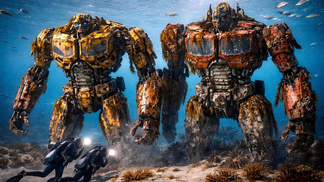 We Found Optimus Prime & Bumblebee Abandoned Deep in the Ocean | (ASMR)
