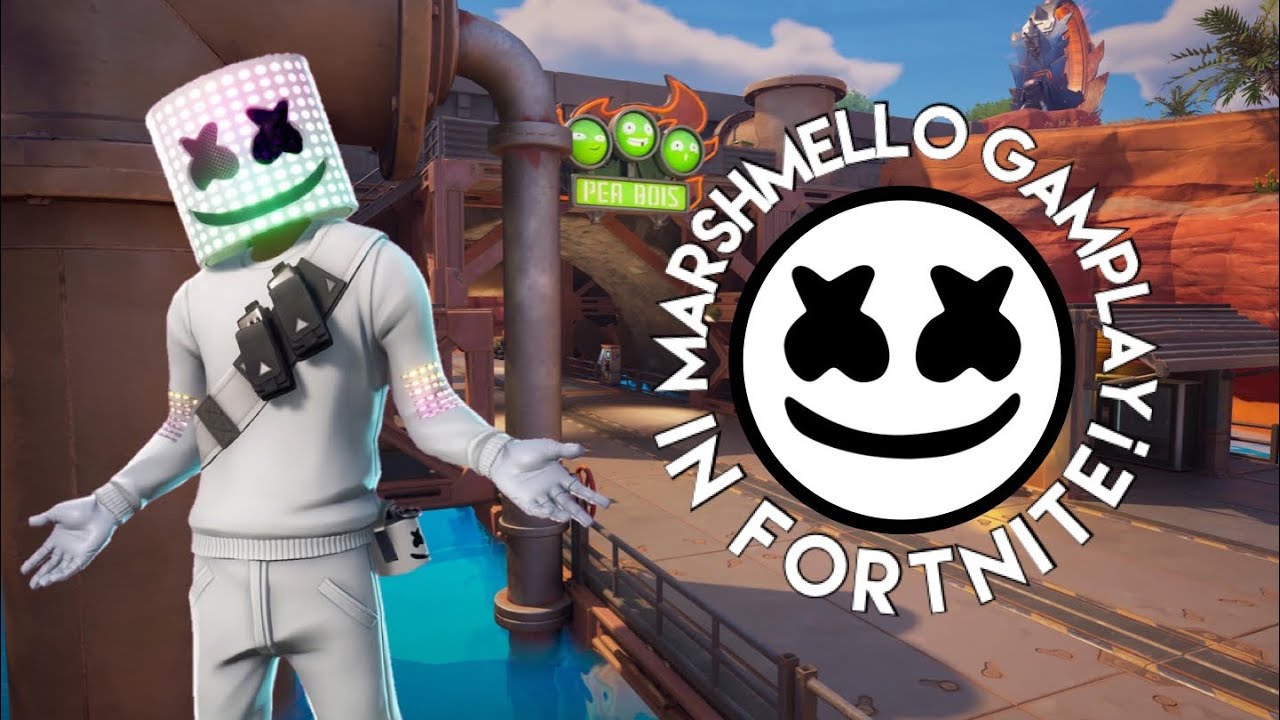 Marshmello Skin Gameplay In Fortnite! | Solo Win - 9 Kills