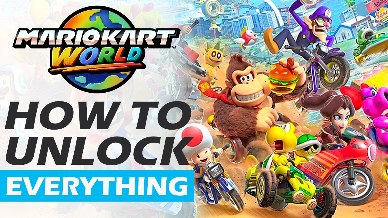 How to Unlock Everything in Mario Kart World (Most Efficient Method)