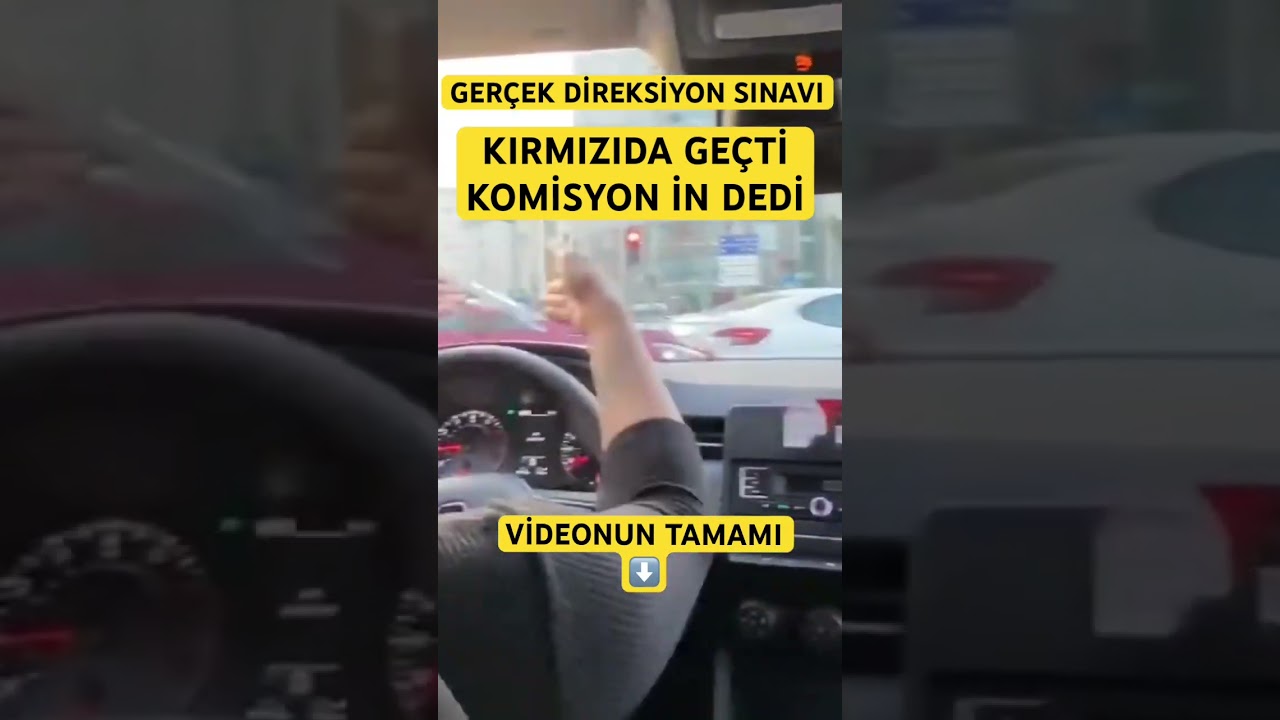KIRMIZI IŞIKTA GE&Ccedil;Tİ SINAVI BİTTİ