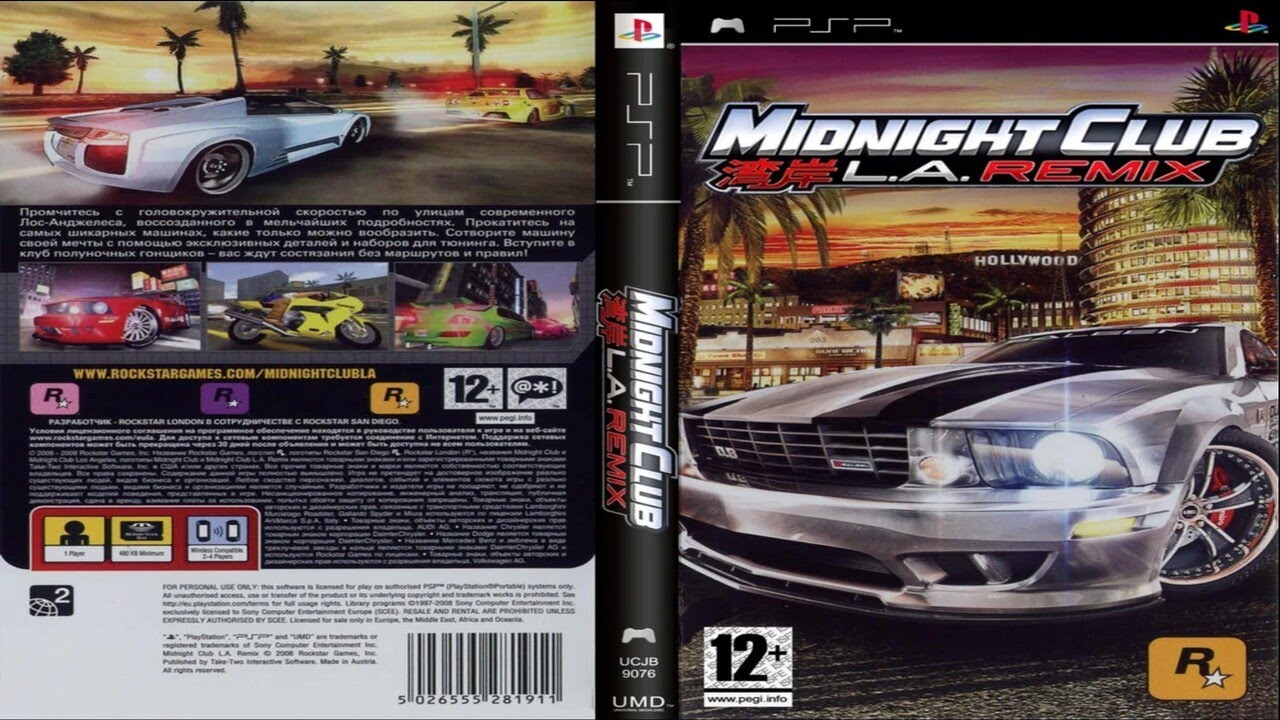 Midnight Club: L.A. Remix (2008) - Full Gameplay | PSP |  UHD | 4K |